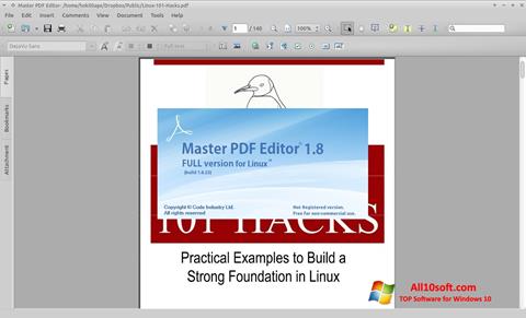 Skjermbilde Master PDF Editor Windows 10