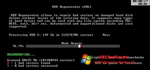 Skjermbilde HDD Regenerator Windows 10
