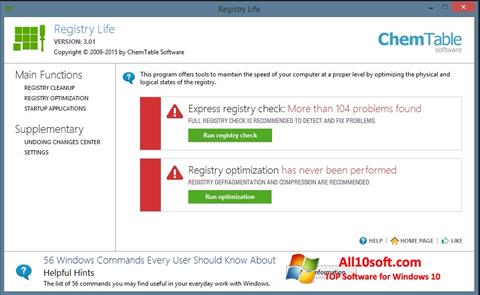 Skjermbilde Registry Life Windows 10