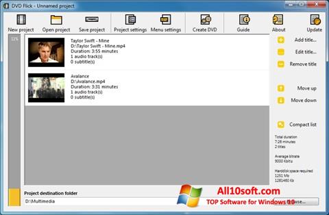 Skjermbilde DVD Flick Windows 10