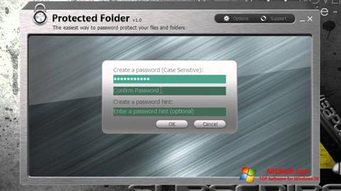Skjermbilde Protected Folder Windows 10