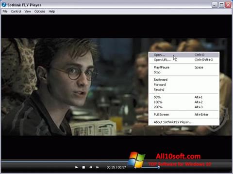 Skjermbilde FLV Player Windows 10