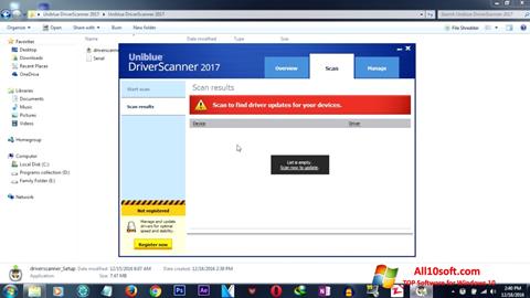 Skjermbilde DriverScanner Windows 10