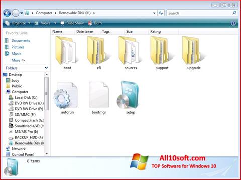 Skjermbilde Windows 7 USB DVD Download Tool Windows 10