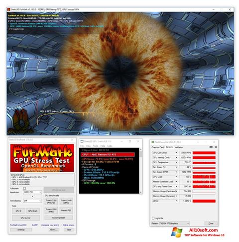 Skjermbilde FurMark Windows 10