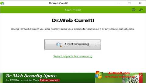 Skjermbilde Dr.Web CureIt Windows 10