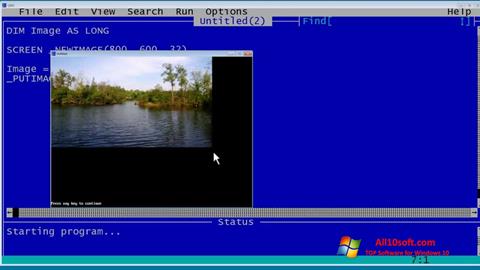 Skjermbilde QBasic Windows 10