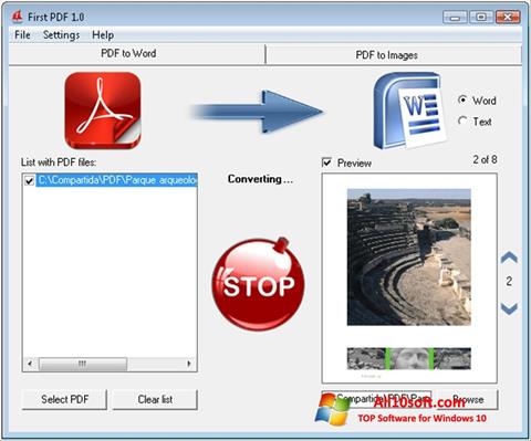 Skjermbilde First PDF Windows 10