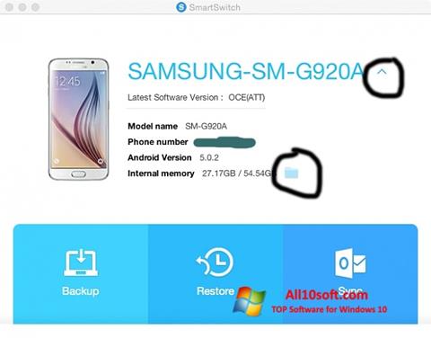 Skjermbilde Samsung Smart Switch Windows 10