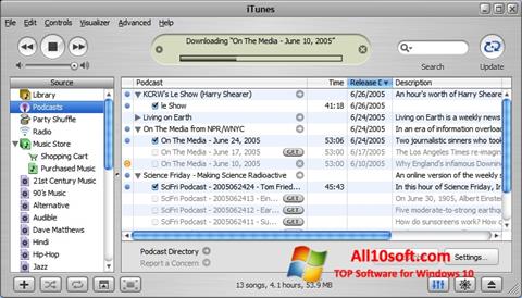 Skjermbilde iTunes Windows 10