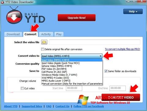 Skjermbilde YTD Video Downloader Windows 10