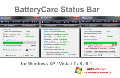 Skjermbilde BatteryCare Windows 10