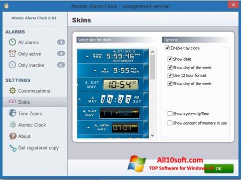 Skjermbilde Atomic Alarm Clock Windows 10