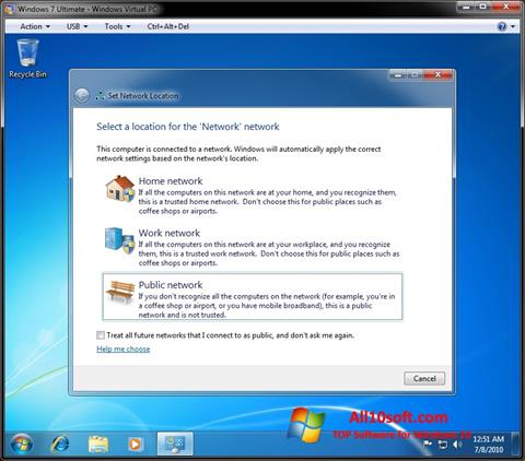 Skjermbilde Windows Virtual PC Windows 10