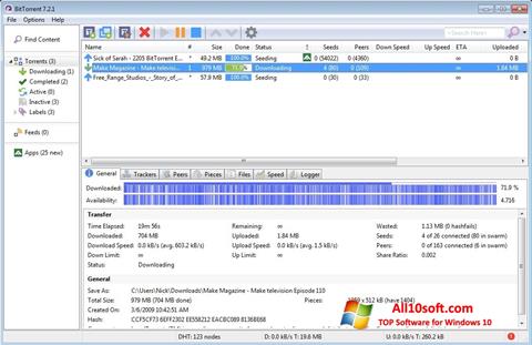 Skjermbilde BitTorrent Windows 10
