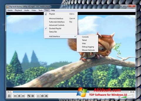 Skjermbilde VLC Media Player Windows 10