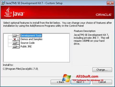 Skjermbilde Java Development Kit Windows 10