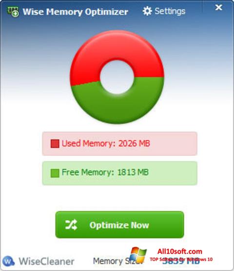 Skjermbilde Wise Memory Optimizer Windows 10