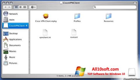 Skjermbilde Cisco VPN Client Windows 10