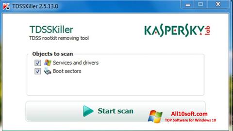 Skjermbilde Kaspersky TDSSKiller Windows 10