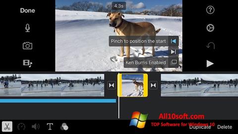 Skjermbilde iMovie Windows 10