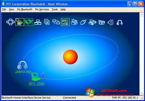 Skjermbilde BlueSoleil Windows 10