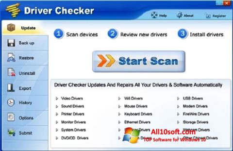 Skjermbilde Driver Checker Windows 10