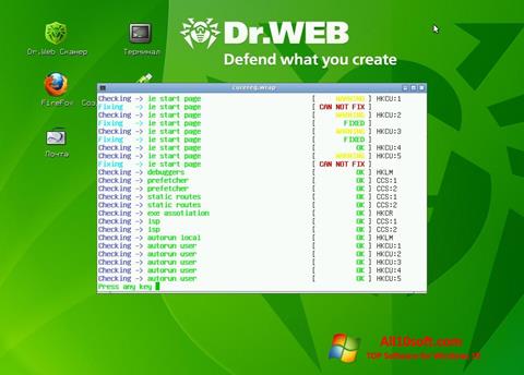 Skjermbilde Dr.Web LiveCD Windows 10