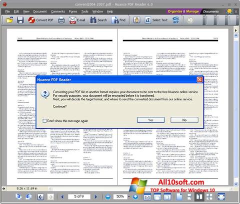 Skjermbilde Nuance PDF Reader Windows 10