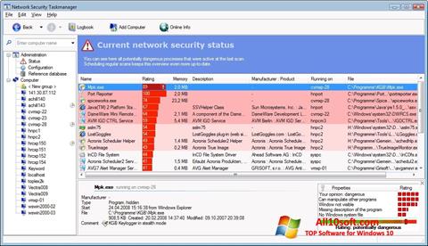 Skjermbilde Security Task Manager Windows 10