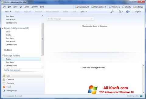 Skjermbilde Windows Live Mail Windows 10