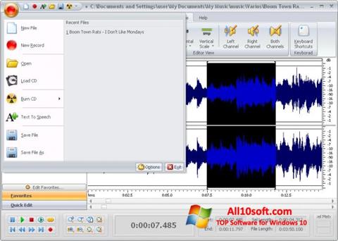 Skjermbilde Free Audio Editor Windows 10
