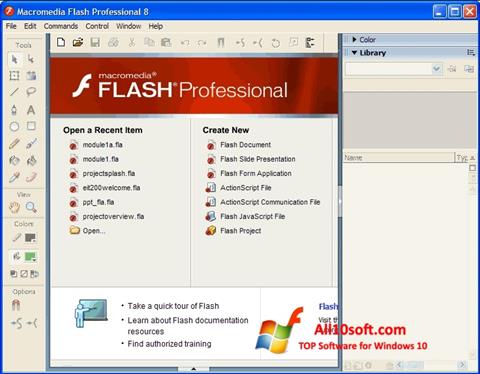 Skjermbilde Macromedia Flash Player Windows 10