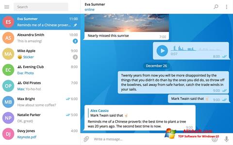 Skjermbilde Telegram Desktop Windows 10