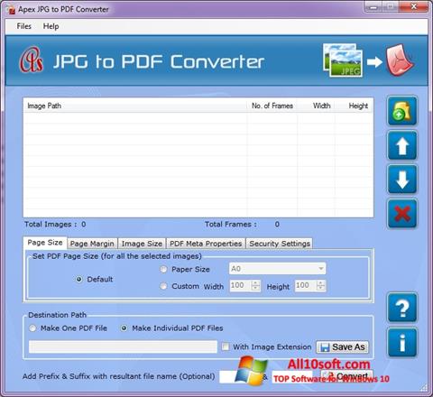 Skjermbilde JPG to PDF Converter Windows 10