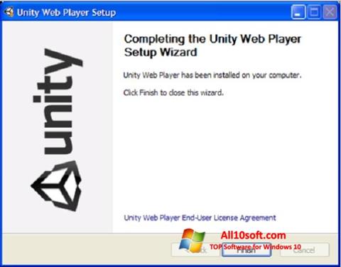 Skjermbilde Unity Web Player Windows 10