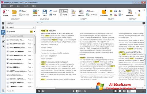 Skjermbilde ABBYY PDF Transformer Windows 10