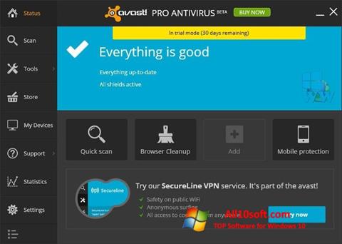 Skjermbilde Avast! Pro Antivirus Windows 10