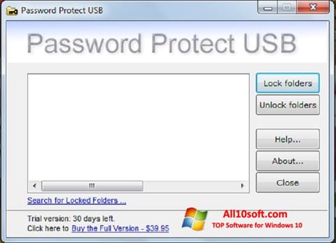 Skjermbilde Password Protect USB Windows 10